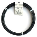 ダイドーハント (DAIDOHANT) 針金 ビニー ル被覆 カ ラーワイヤー ブラック ( 黒 ) 太さ #8 (4.0 mm x 長さ 14m 54064