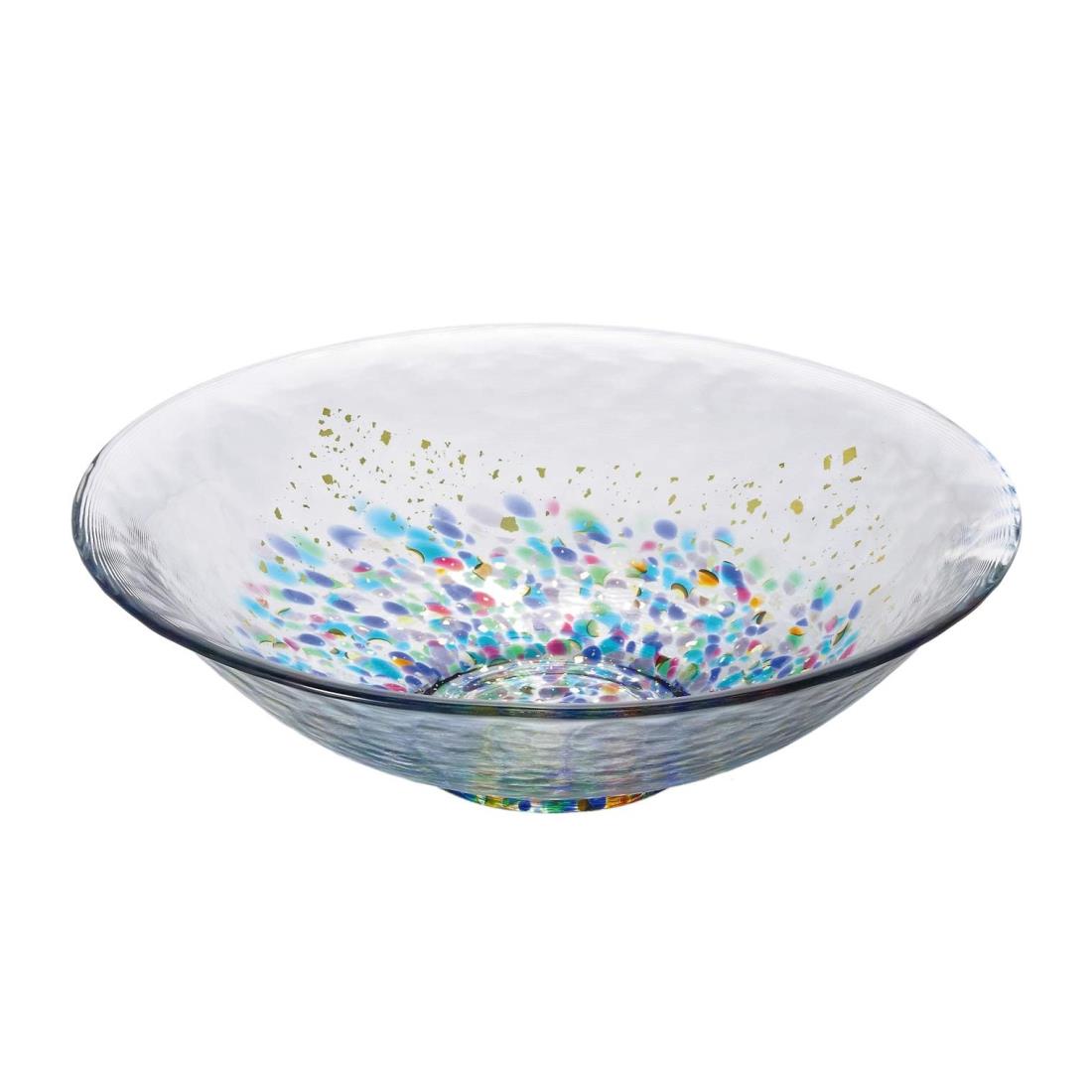 アデリア(ADERIA) 津軽びいどろ MATSURI 金彩浅鉢 日本製 小鉢 和食器 ガラ ス 小皿 取り皿 食器 可愛い ギフト 女性 母の日 父の日 夫婦...