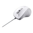 バッファロー 有線 BlueLED 静音5ボタン 抗菌・抗ウイルス ホワイト BS MBU305VBWH