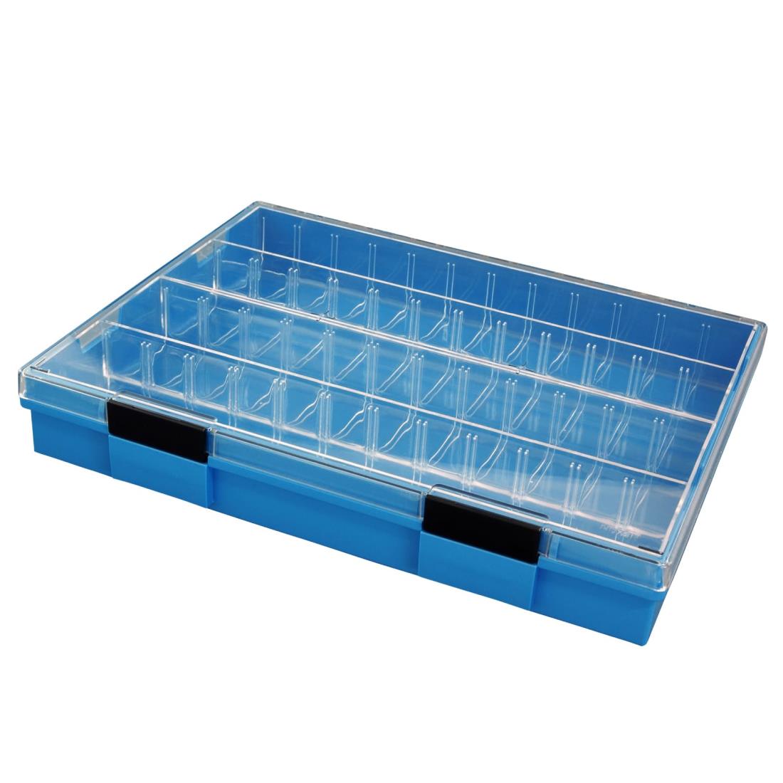 ホーザン(HOZAN) 小物入れ パーツケース 90度/180度 2段階開閉ふた 最大48小間 カーブ付内箱 B-50-EE