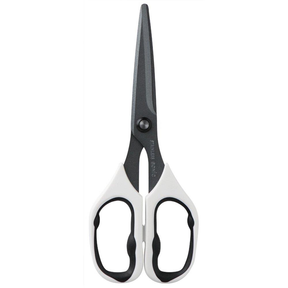 ソニック はさみ メガサクプロ ハサミ フッ素コート 白 CU-221-W