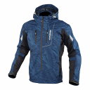 コミネ(KOMINE) バイク用 ジャケット プロテクトハーフメッシュパーカ-ゲンリ Navy Marble S J K-112 1094 春夏秋向け メッシュ素材 CE規格レベル2 CE規格 プロテクター