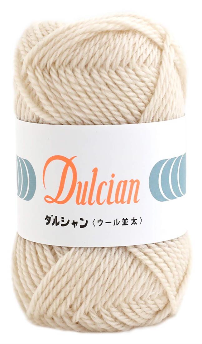 DARUMA ダルシャン ウール 並太 毛糸 並太 Col.102 ベージュ 系 40g 約75m 5800