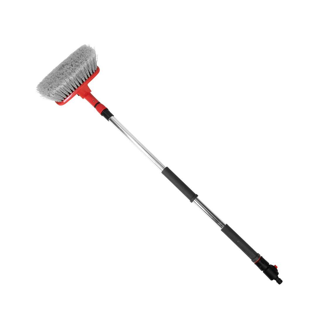 セフティー3(Safety-3) ロング伸縮 散水お掃除ブラシ 約100~150cm ホース直結 ブラシに通水 手元で止水可能 SSB-2