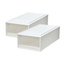 【通販限定2個セット】天馬 収納ボックス フ ィッツケース 押入れ 幅39×奥行74×高さ23cm 収納ケース たわみにくい 衣装ケース 日本製 再生材配合 サ...