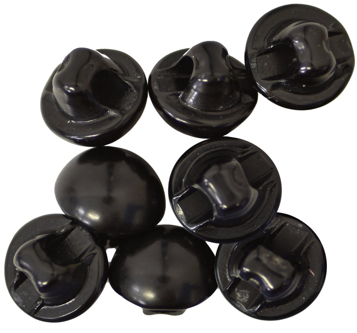 NASKA 目玉ボタン6ミリ(200個入) 黒