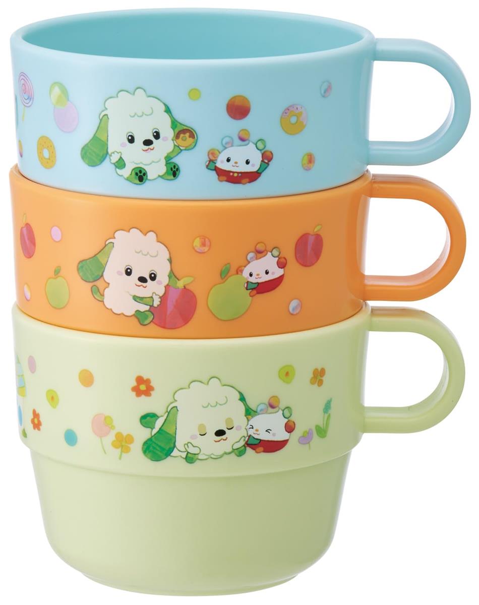 スケーター(Skater) 子供用 コップ 日本製 3個セット いないいないばあっ 25 KS31