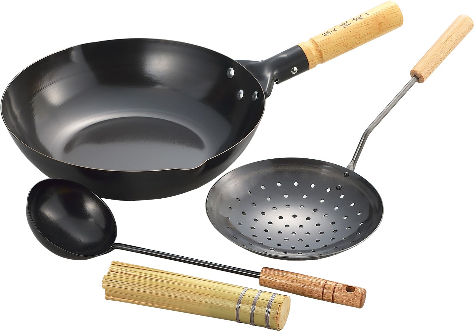 タマハシ 陳 建一IH200V対応 北京鍋 28cm (中華お玉・シャーレン) セット CK-335R