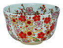 宮地英香(Miyachi Eikou) 抹茶碗 白 サイズ:直径12.4x高さ7.8cm 御本手 梅林 化粧箱入