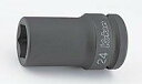 コーケン 3/4(19mm)SQ. インパクト6角セミディープソケット(薄肉) 37mm 16301X-37