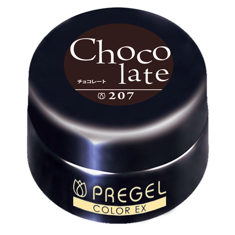 プリジェル ジェルネイル カ ラーEX チ ョコレート207