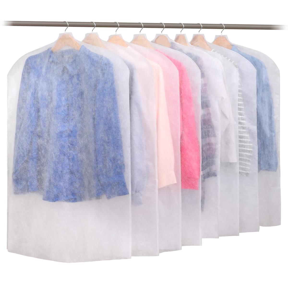 アストロ 衣類カバー 8枚組 ショートサイズ 日本製 国産 丹波篠山 通気性の良い不織布製 衣類をホコリなどの汚れから守る 洋服カバー スーツカバー 衣装カバー...