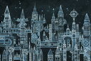 エポック社 300ピース ジグソーパズル イ ラ スト/アート 西村典子 遠い銀河のガラ ス都市 (26×38cm) 26-350s のり付き ヘラ付き 点数券...
