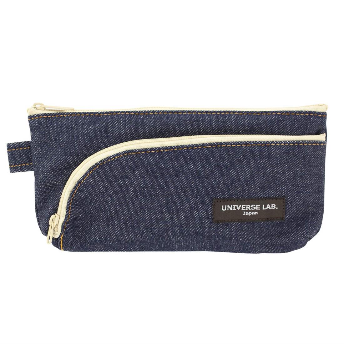 東京画鋲 ペンケース 帆布 ストリ ーム型 デニム NN-205