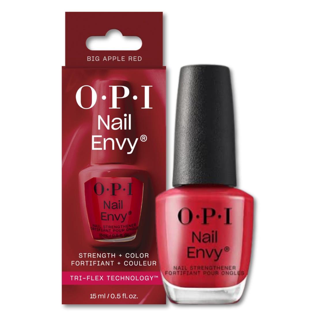 OPI(オーピーアイ) 爪強化剤 美爪 赤 15mL (ネイルエンビーαカ ラー NT225) 育爪 ネイルケア 補強 保護..