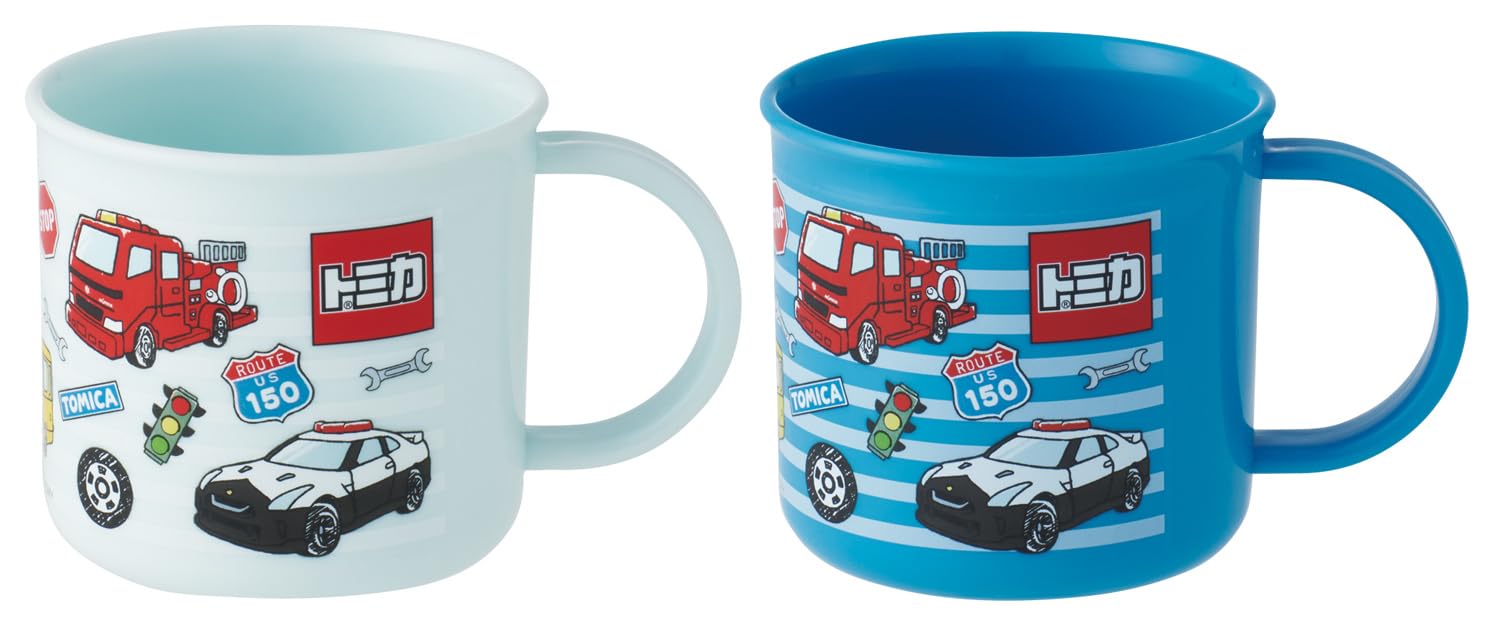 スケーター(Skater) お弁当 プラコップ 200ml 2個セット 子供用 抗菌 食洗機対応 日本製 トミカ 男の子 KE4AAGW