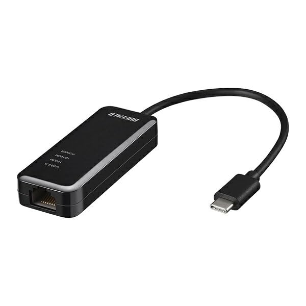 BUFFALO Giga対応 Type－C USB3．2（Gen1）用LANアダプター ブラック LUA5-U3-CGTE-BK