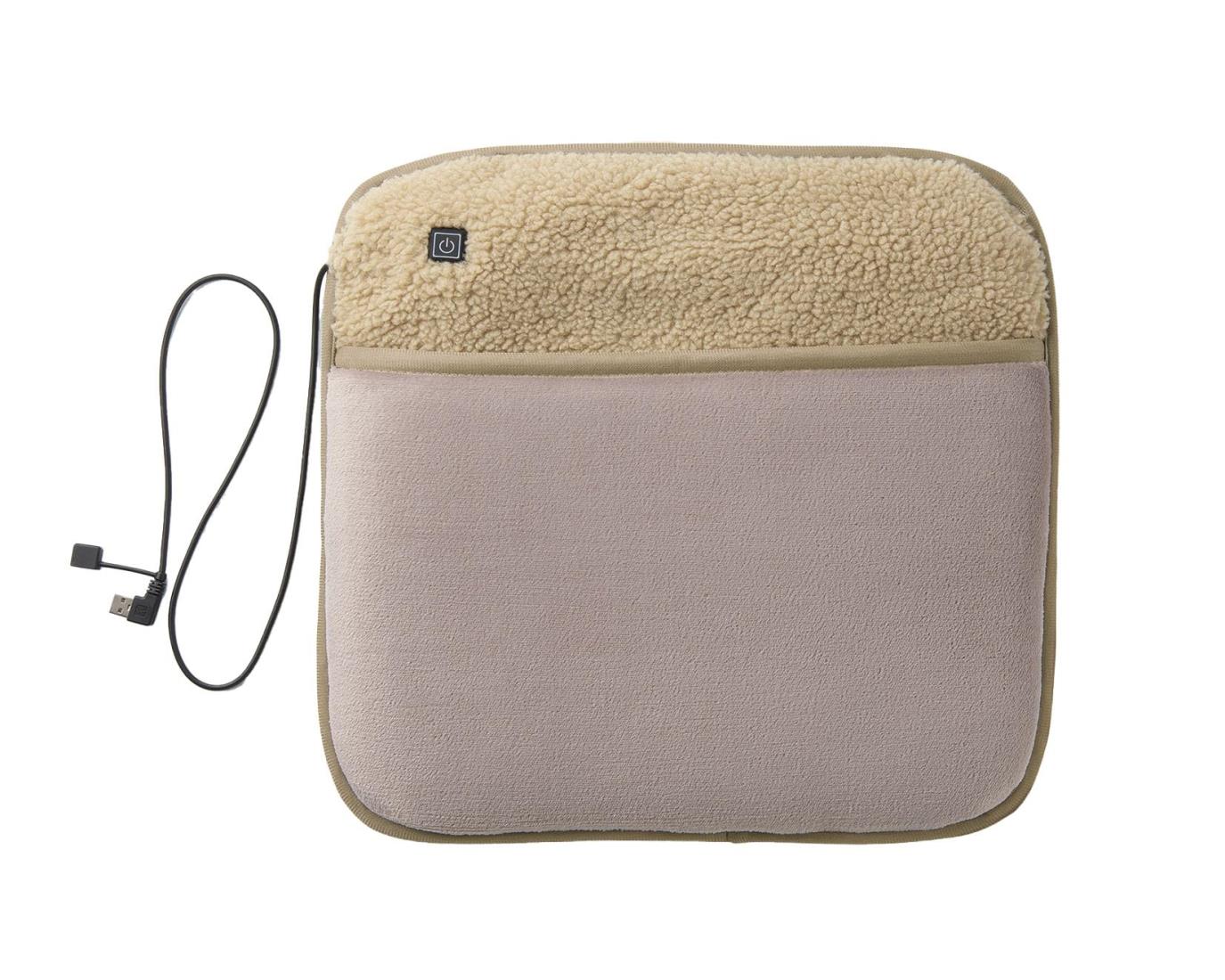 コジット モ バイルバッテリ ーでカンタン 足元に クッションに 消費電量4.5W USB ソクホカクッション