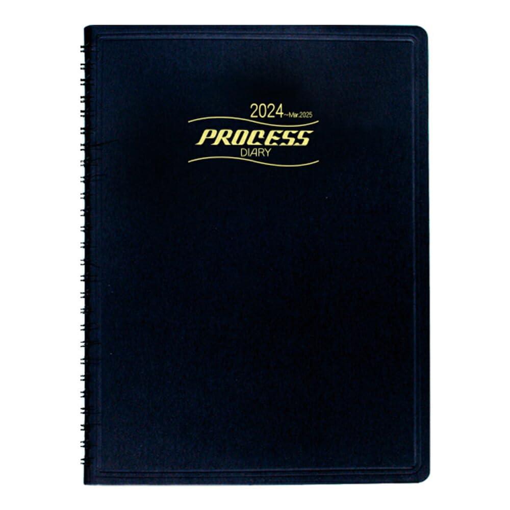 コレクト 手帳 2024年 プロセスダイアリ ー 15ヶ月 見開き1ヶ月横罫 B5 ワイヤリングとじ D-71