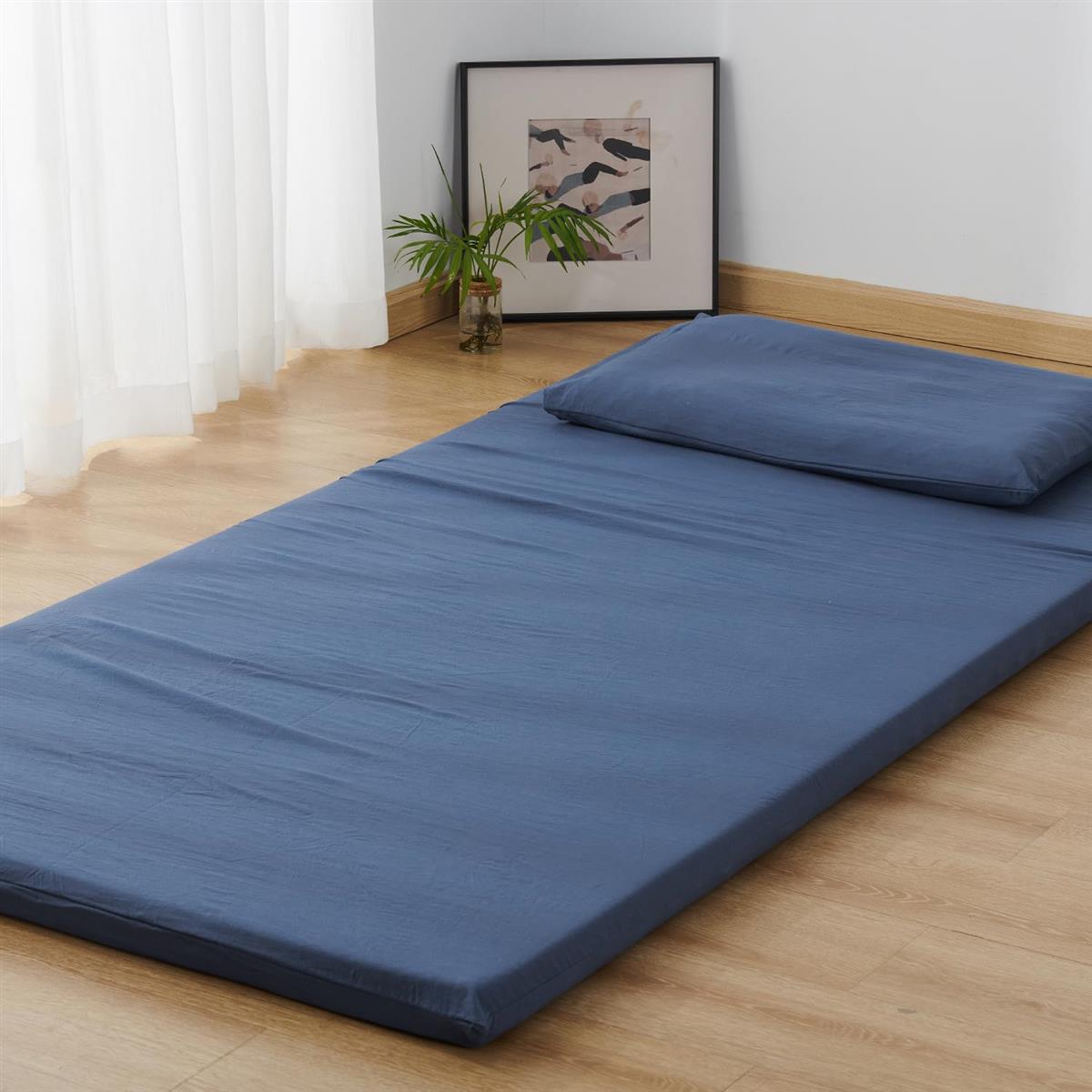 クモリ(Kumori) 敷き布団カバー ダブル 洗いざらし ピーチス キン加工 柔らかい肌触り 洗える 吸汗 速..