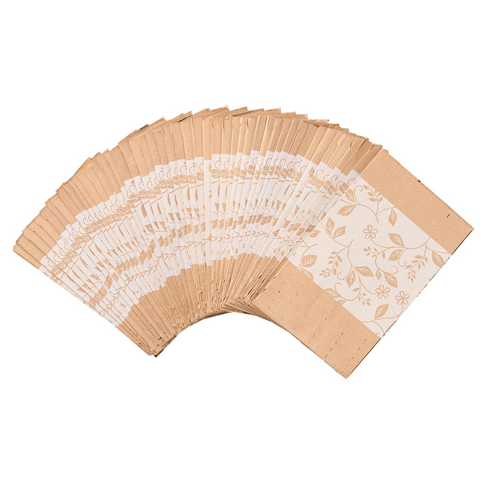 アイメディア(Aimedia) 水切り袋 使い捨て 50枚入 コンパクトサイズ 日本製 防水紙 三角コーナー ゴミ袋 紙袋 シンク 流し 生ゴミ 自立式 水切り袋しぼってポイ エレガ ント柄