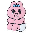おぱんちゅうさぎ手鏡シリコンミラー/なみだ目 カミオジャパン かわいい キャラクター グッズ 通販