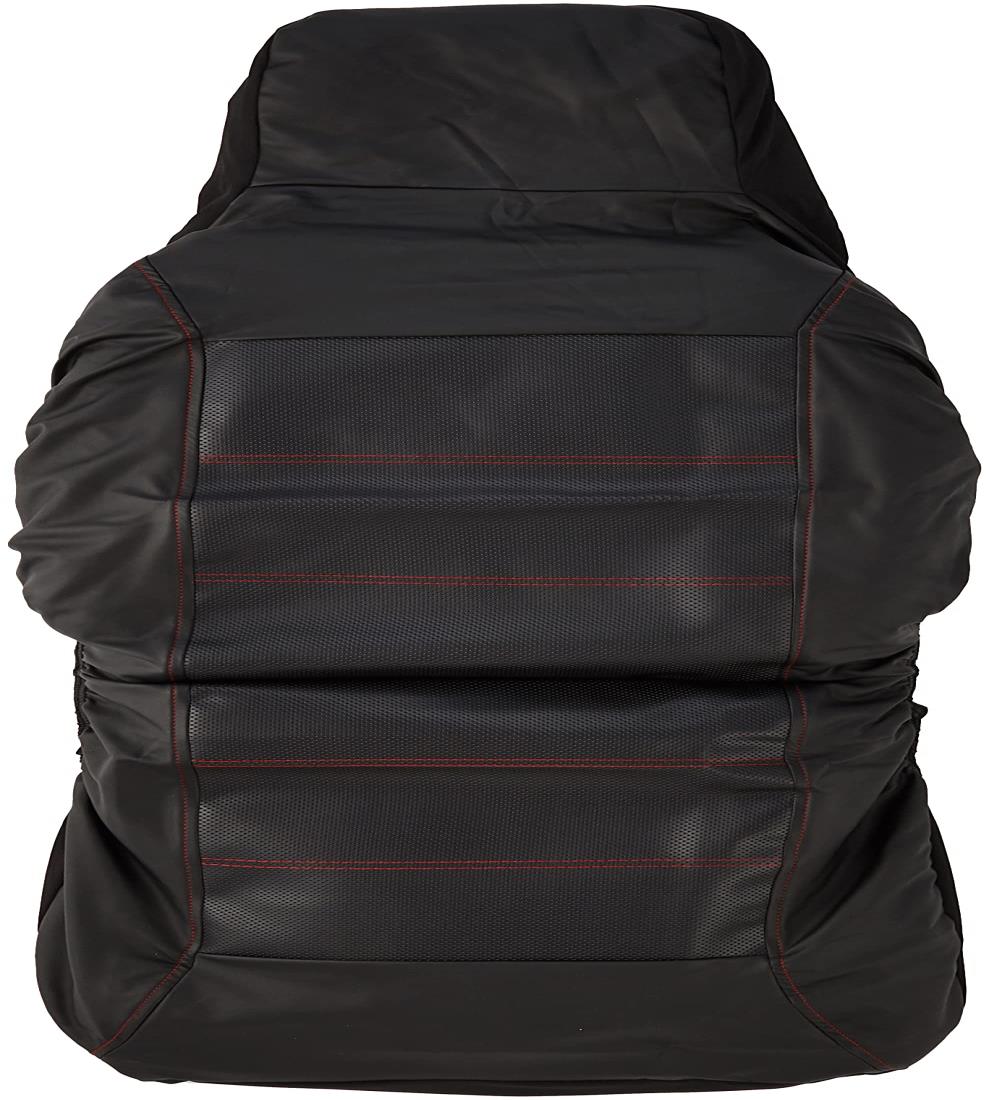 ボンフォーム(BONFORM) シートカバー レザーシェイプ 軽/普通車 前席ハ イバックタイプ 抗菌防臭レッド 4020-10RE