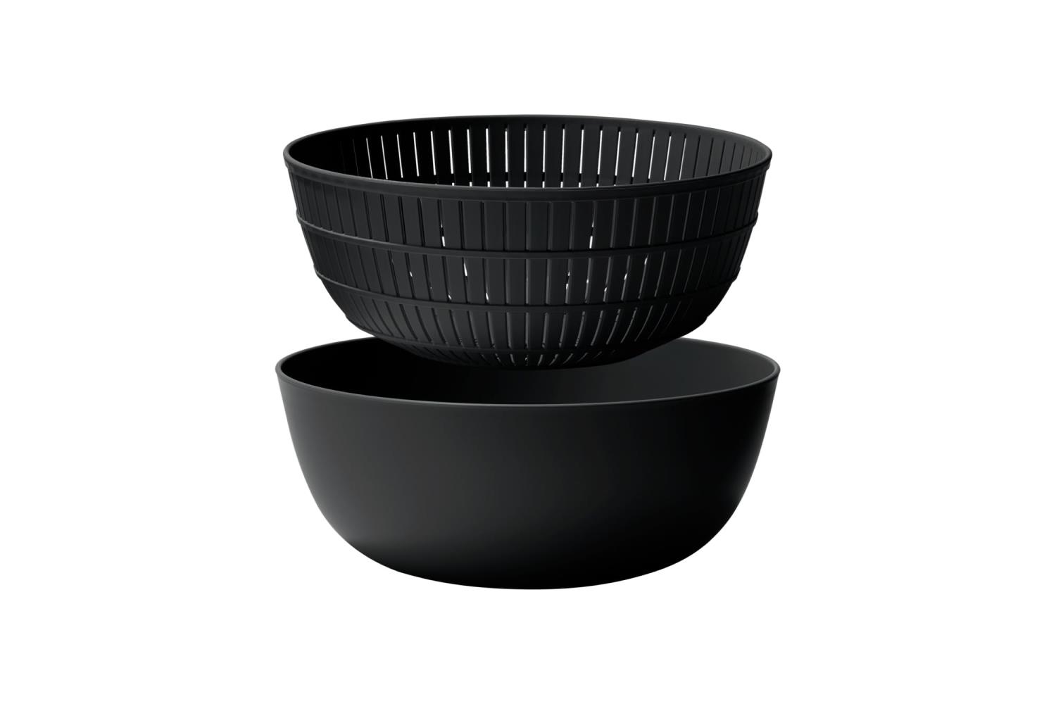 ライクイット (like-it) ざる ボウル 樹脂製 Colander＆Bowl 米とぎにも使える ザルとボール Ф22.7×高1..