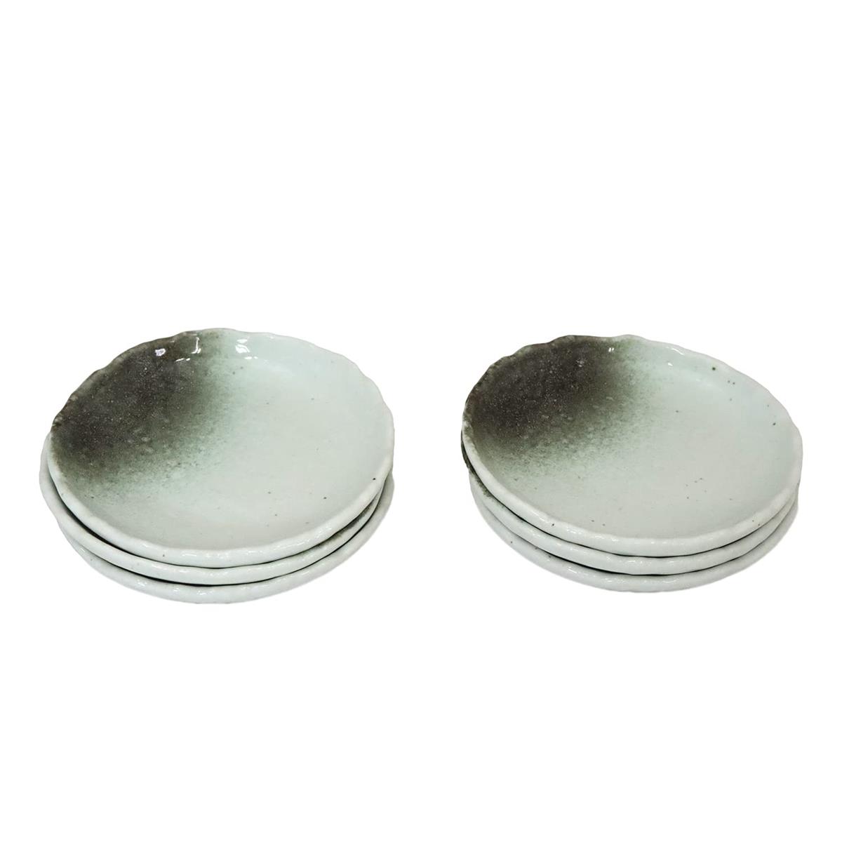 美濃焼 和風カフェシリ ーズ 小丸 【深皿】 白 6枚組(サイズ:H2×W14.5×D14.5cm)