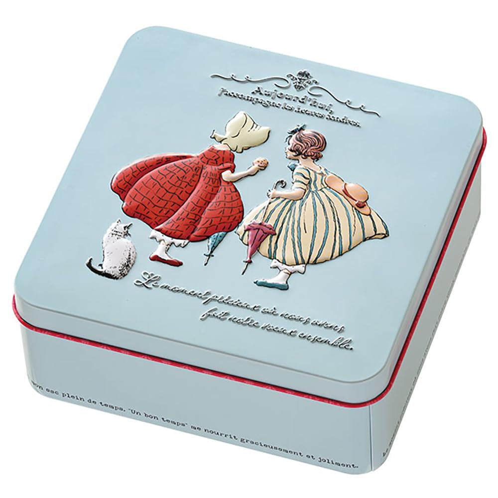 ヘッズ ギフト缶 12.7×12.7×5cm 10個 ライトブルー チャリティ キッズ ガールズ HEADS CHRK-CAN1