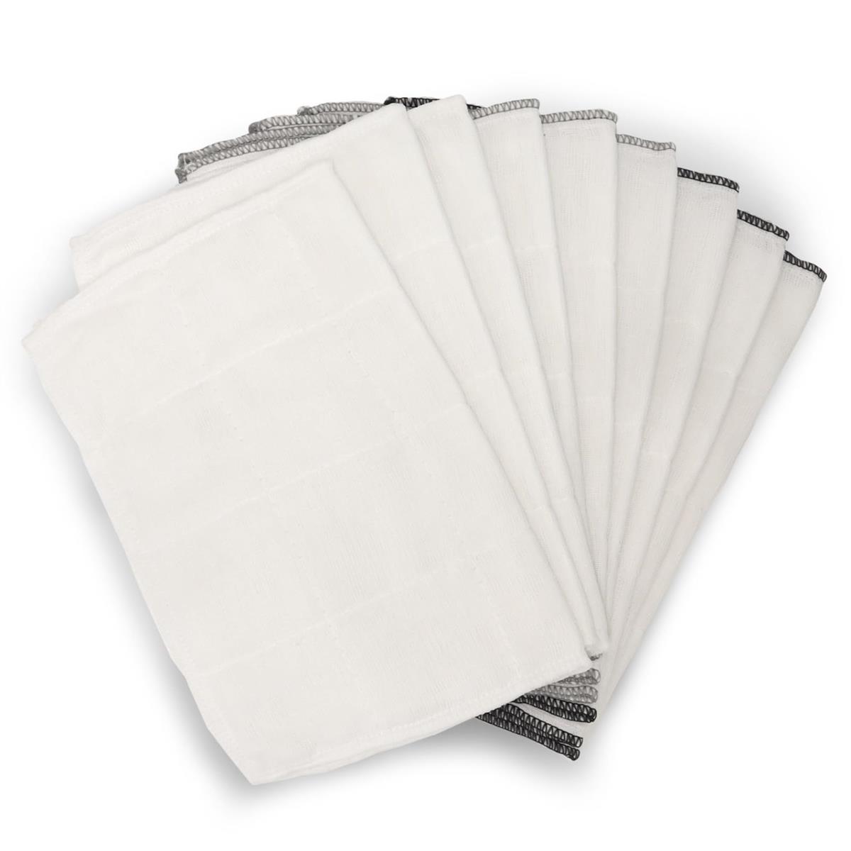 【ネット限定】 サンベルム(Sanbelm) ふきん 綿ガーゼ ビストロ先生 綿100％ 9枚入 25×35cm ホワイト グレー ブラック キッチンクロス カウンタークロス 食器ふき 台ふき 綿ガーゼふきん モノトーン のり落とし不要 無蛍光漂白 服部先生ご推薦 TU373