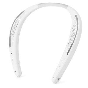 【耳を解放!存在を忘れる軽さ】Earaku (イアラク) ネックスピーカー Bluetooth 5.3 ワイヤレス 高齢者 手元スピーカー 日本語音声案内 ウェアラブルネックスピーカー 88g軽量 首掛けスピーカー マイク付き テ レビ用/ハンズフリ ー通話/スポーツ用 Zoom/Skype 対応 防水IPX5