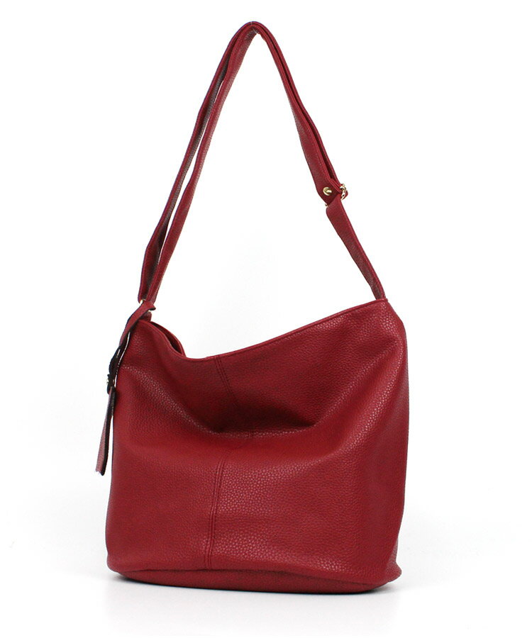 ファー　バッグ　ワインレッド FAUX FUR SHOULDER BAG – Sara Mrad