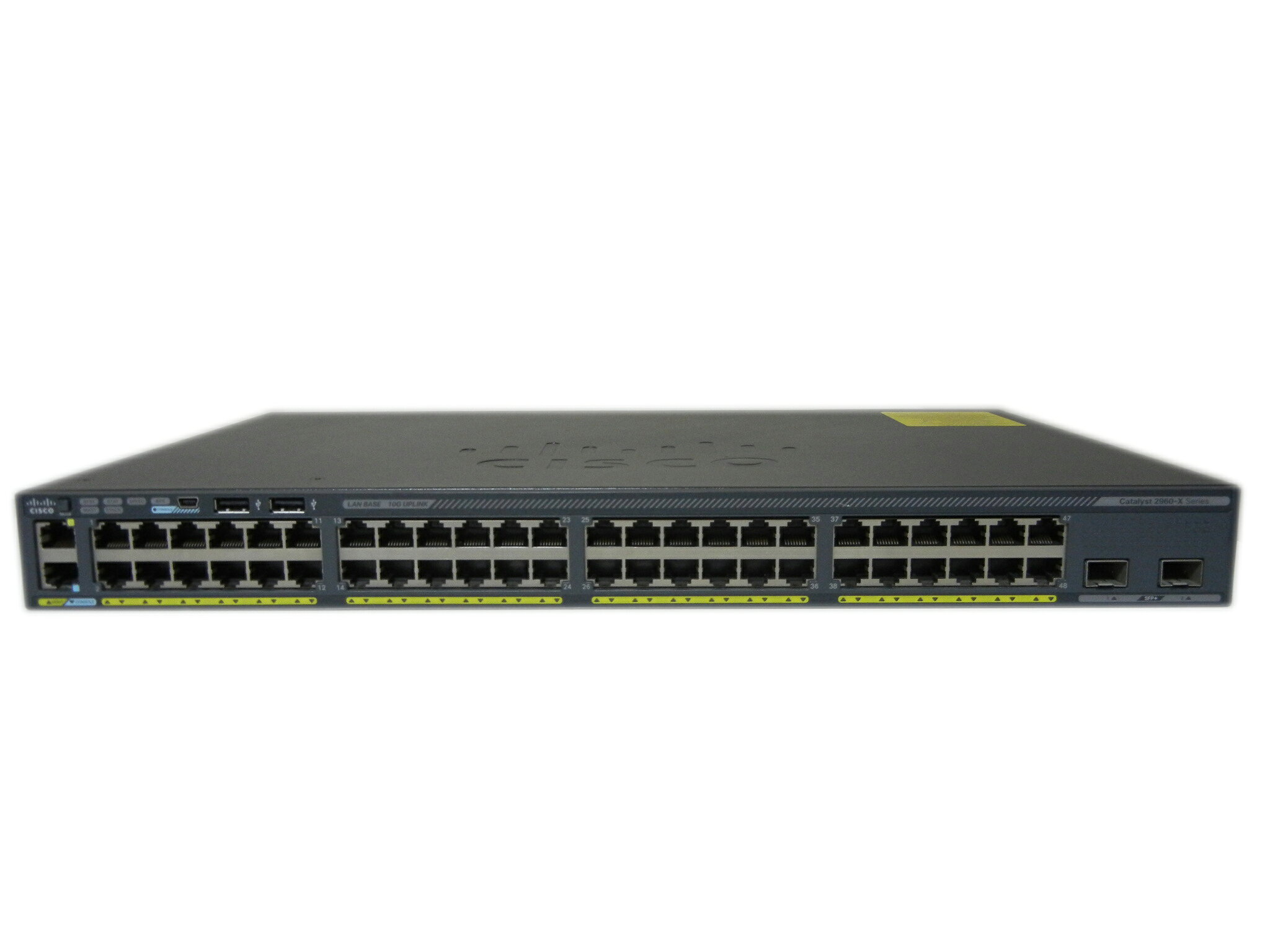 【中古】Cisco Catalyst 2960X-48TD-L （WS-C2960X-48TD-L）スタックモジュール付き