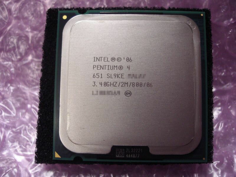 中古CPU用 Pentium4 651(3.40GHz) 3.4GHz/2M/800/LGA775 SL9KE