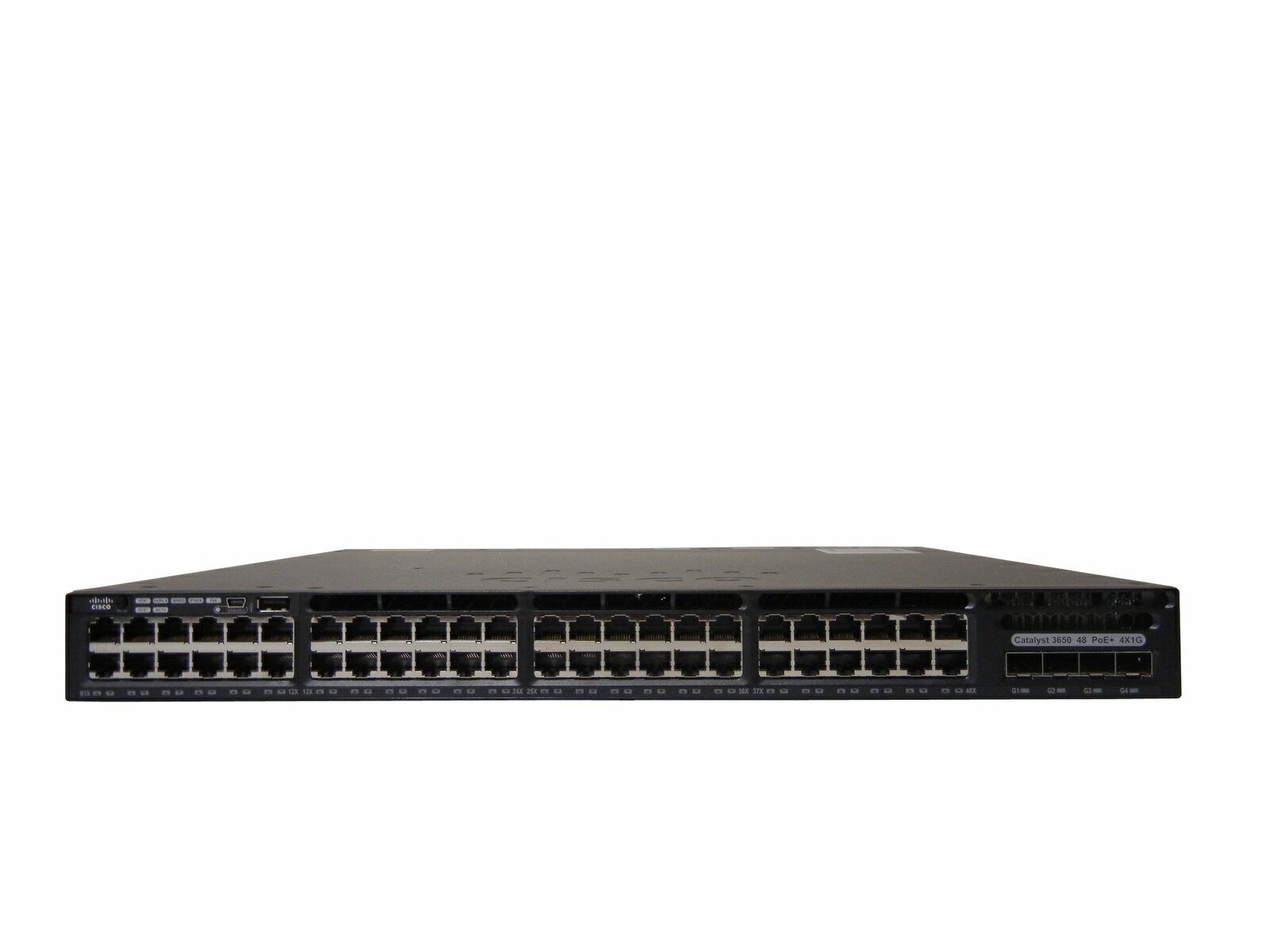 【中古】Cisco Catalyst 3650-48PS-S　（WS-C3650-48PS-S） 電源二重仕様