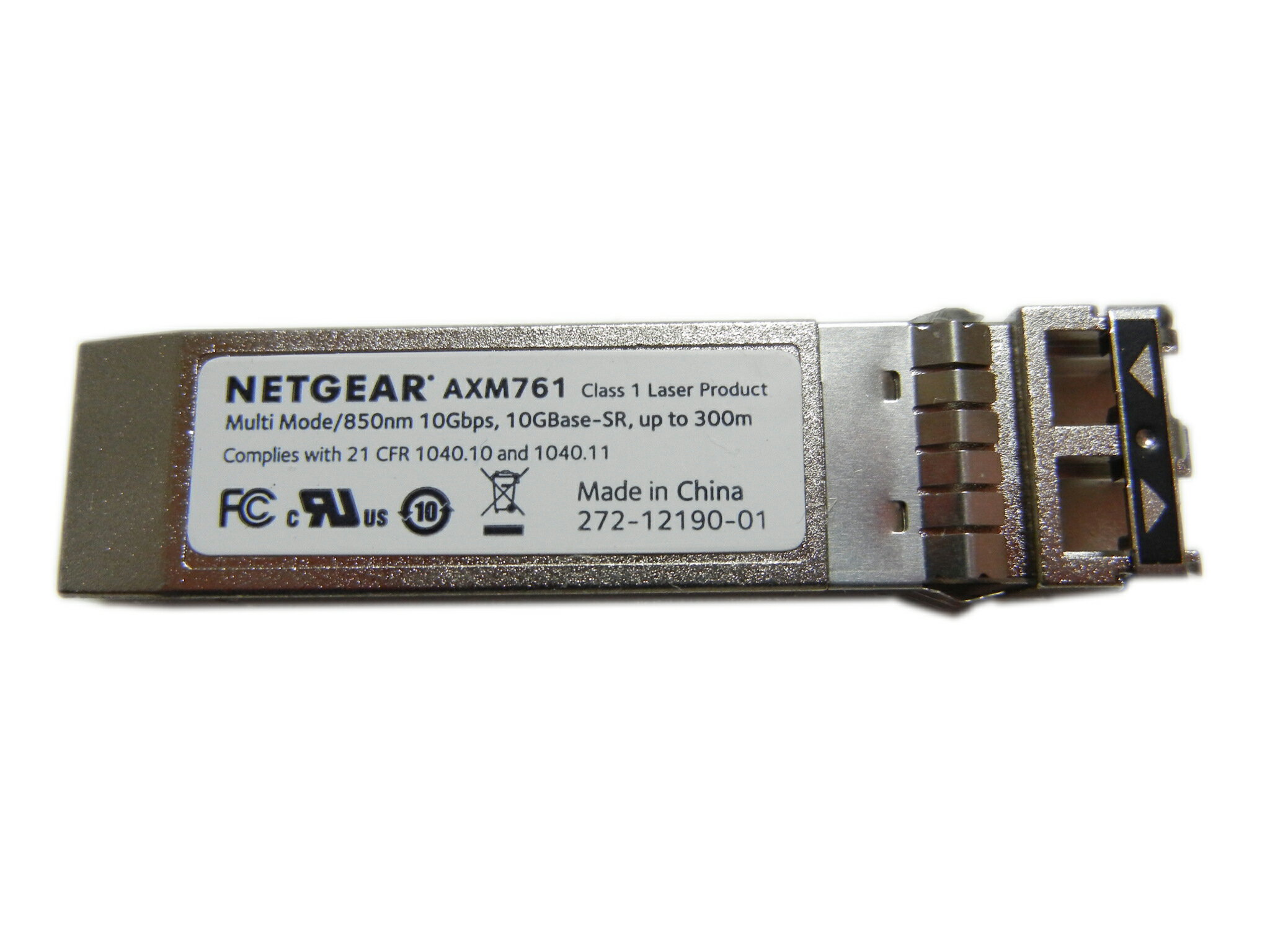 【中古】Netgear AXM761 10GBASE-SR SFP+マルチモードLC GBIC