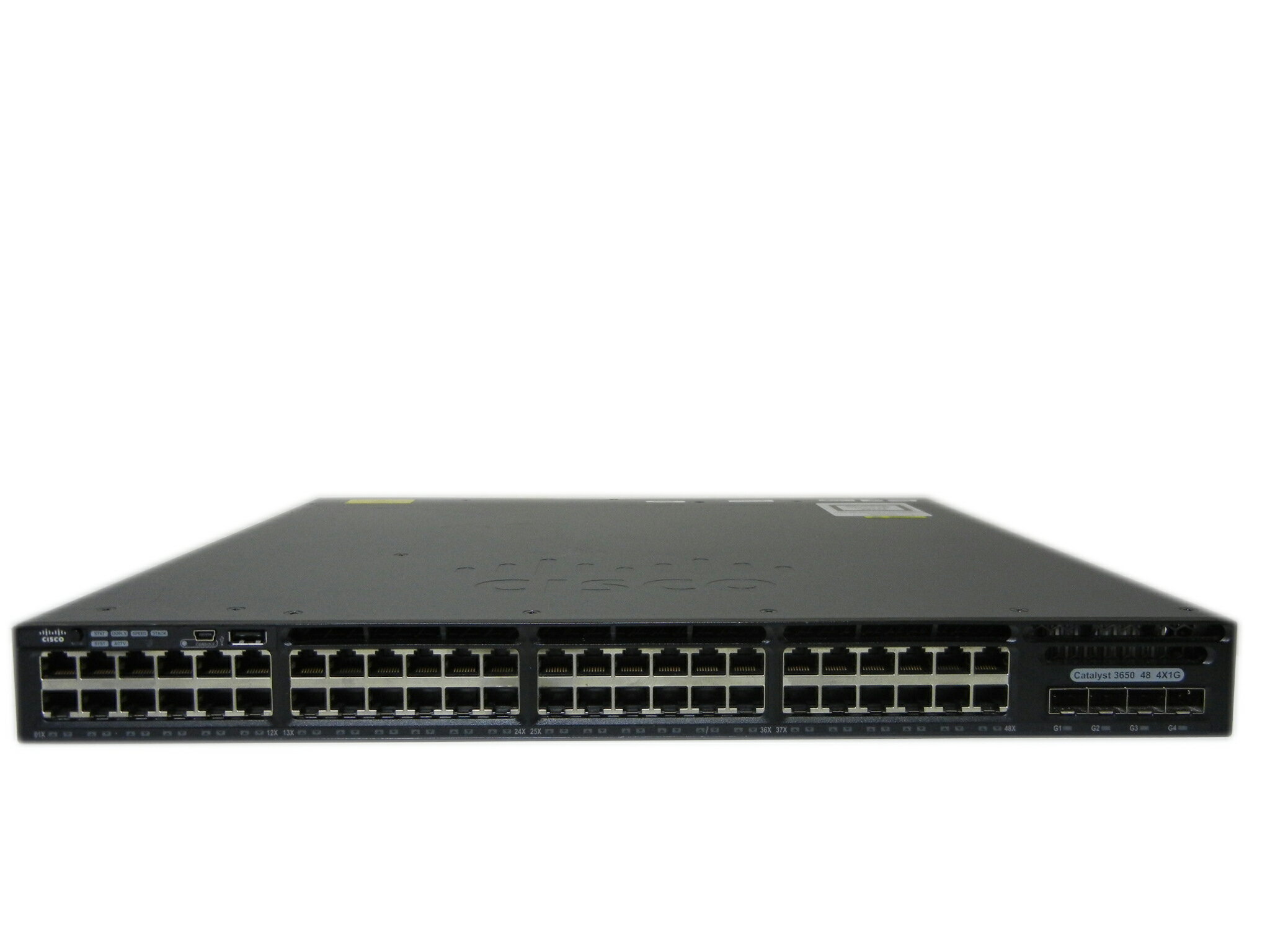 【中古】Cisco Catalyst 3650-48TS-E （WS-C3650-48TS-E） 電源二重仕様