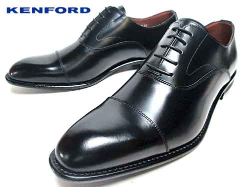 楽天SHOES　WAN楽天市場店【最大1000円クーポン5/20まで】ケンフォード KENFORD ビジネスシューズ KB48ABJEB ストレートチップ ワイズ4E ブラック メンズ 大きいサイズ 靴