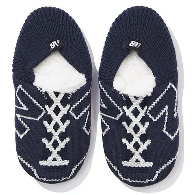 【P5倍!3/30限定】ニューバランス new balance JASL0756 ネイビー スニーカー柄ルームソックス メンズ レディース 靴下 スリッパ ギフト