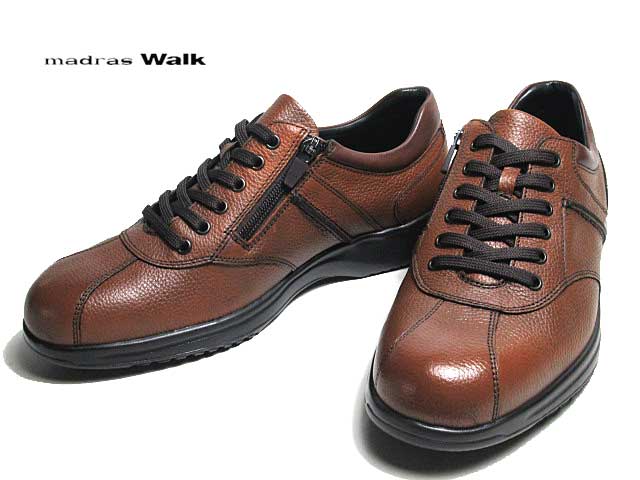 【あす楽】マドラスウォーク madras Walk MW8010 防水 ゴアテックス カジュアルシューズ ライトブラウン メンズ 靴