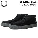 yP5{!}\Ԓztbhy[ FRED PERRY B4351 Dawson Mid Suede h[\u[c U[V[Y Y C