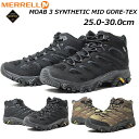 【最大1200円クーポン5/1まで】メレル MERRELL J500249 J500255 モアブ 3 シンセティック ミッド ゴアテックス 透湿性 防水性 アウトドア ハイキング メンズ靴