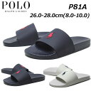 《SALE品》【最強翌日配送】ポロラルフローレン POLO RALPH LAUREN P81A ポロスライド POLO SLIDE サンダル メンズ 靴