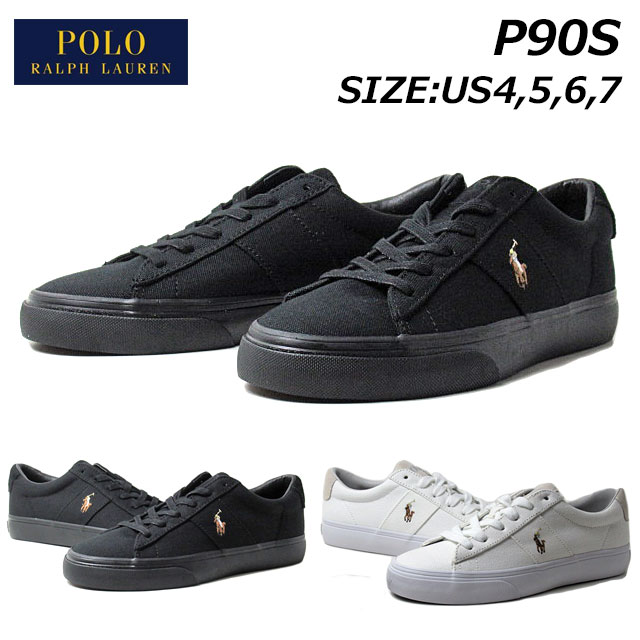 ポロラルフローレン POLO RALPH LAUREN P90S SAYER NE SK VLC セイヤー NE SK VLC キャンバススニーカー レディース 靴