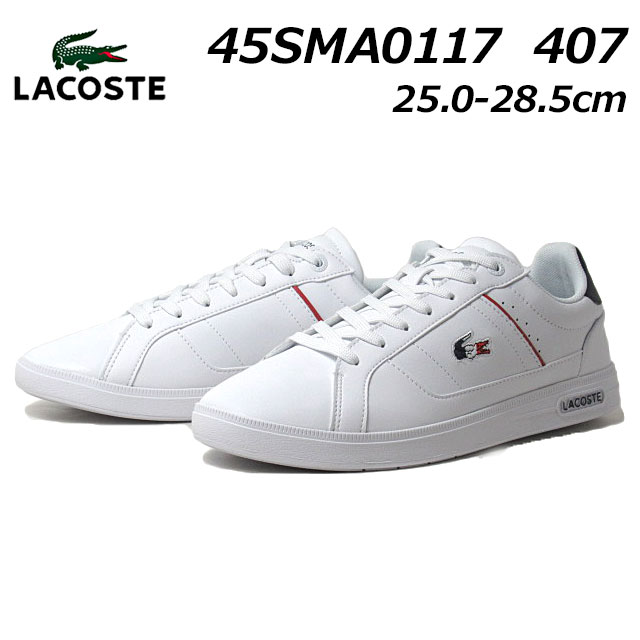 ラコステ スニーカー メンズ 【最大1000円クーポン5/20まで】ラコステ LACOSTE 45SMA0117 EUROPA PRO TRI 123 1 SMA レザースニーカー メンズ 靴