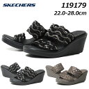 【P5倍!マラソン期間!要エントリー】スケッチャーズ SKECHERS 119179 ランブル オン エレガント デイ ウェッジサンダル レディース 靴