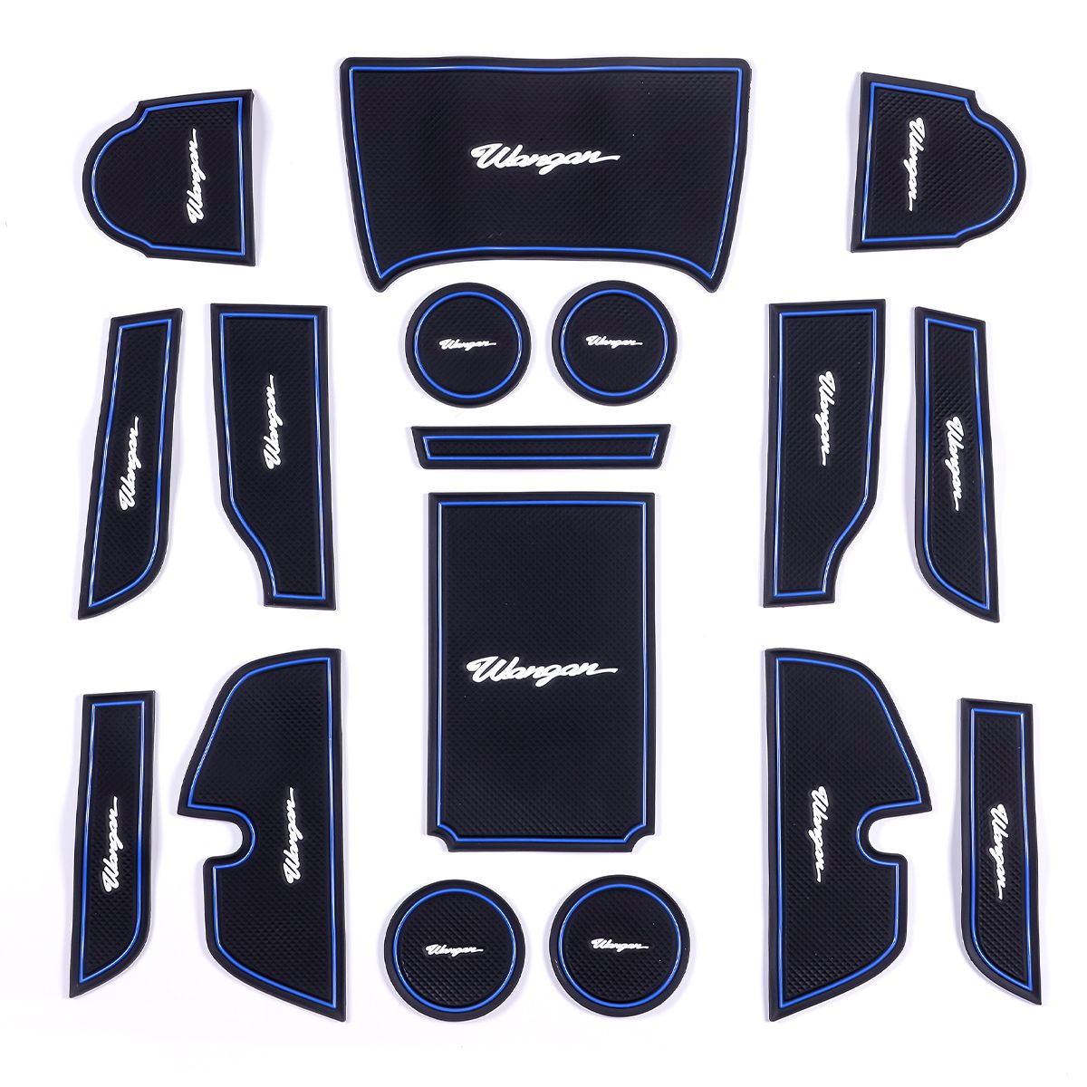 湾岸 GU インプレッサ ラバーマット 青 ブルー 内装 ドリンクホルダー ポケットラバーマット BLUE wangan ワンガン