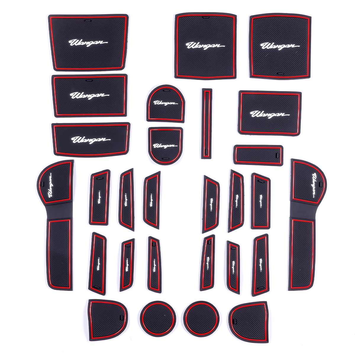 湾岸 GP GJ インプレッサ ラバーマット 赤 レッド 内装 ドリンクホルダー ポケットラバーマット RED wangan ワンガン