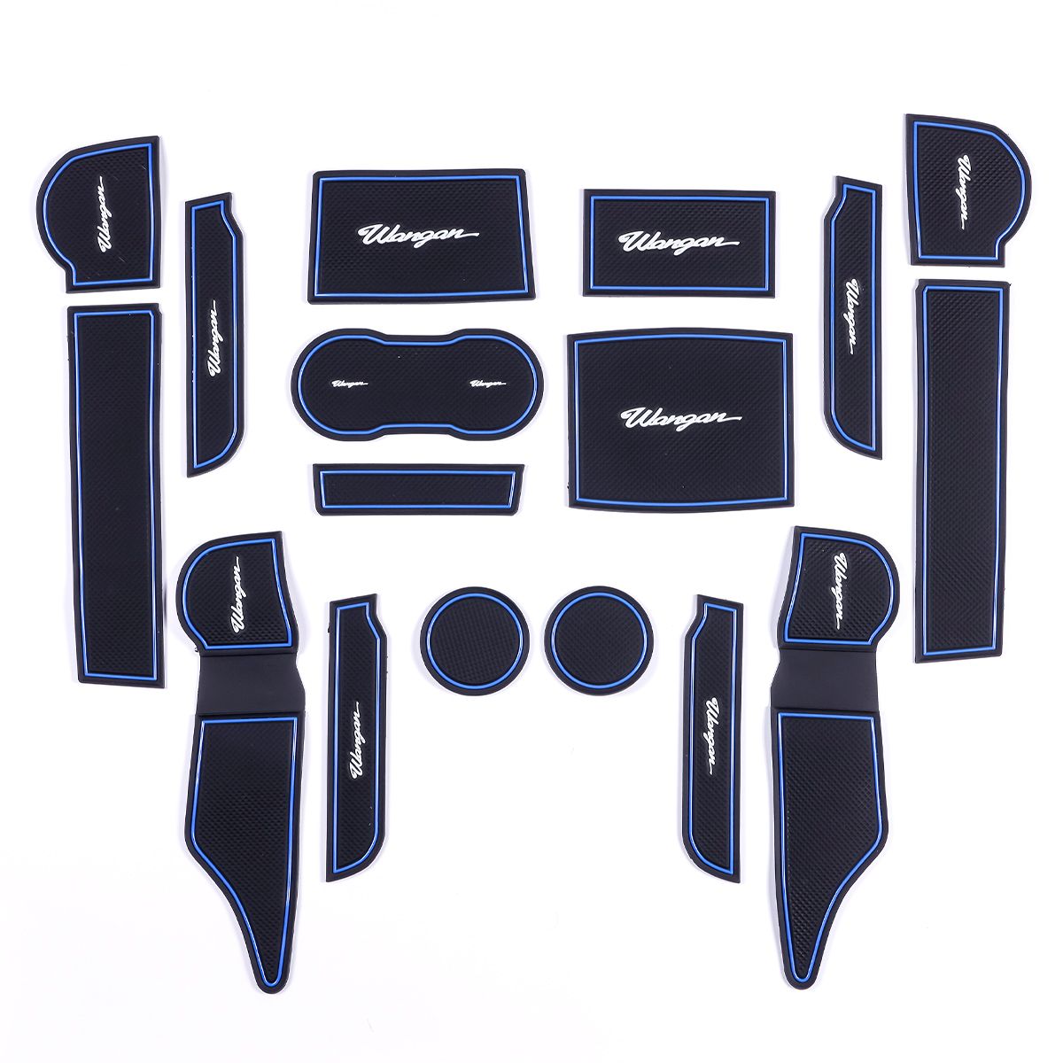 湾岸 SK フォレスター ラバーマット 青 ブルー 内装 ドリンクホルダー ポケットラバーマット BLUE wangan ワンガン